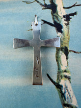 Load image into Gallery viewer, Zuni Kingman Cross Pendant