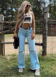 Ariat Ultra High Rise Tomboy Wide Jean—Zuma