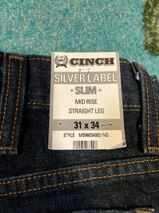 Cinch Silver Labels/31x34