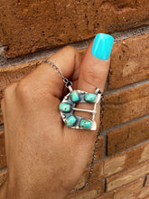 Load image into Gallery viewer, Kingman Turquoise Buckle Necklace