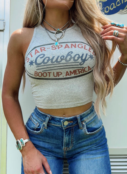 Star Spangled Cowboy Tank Top
