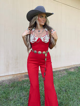 Load image into Gallery viewer, Red Roan Jumpsuit