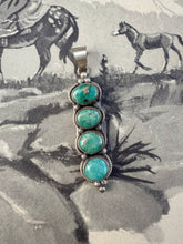 Load image into Gallery viewer, Navajo Kingman 4 Stone Pendant
