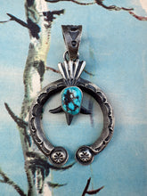 Load image into Gallery viewer, Navajo Kingman Naja Pendant