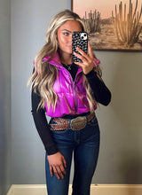 Load image into Gallery viewer, Punchy Purple Puffer Vest