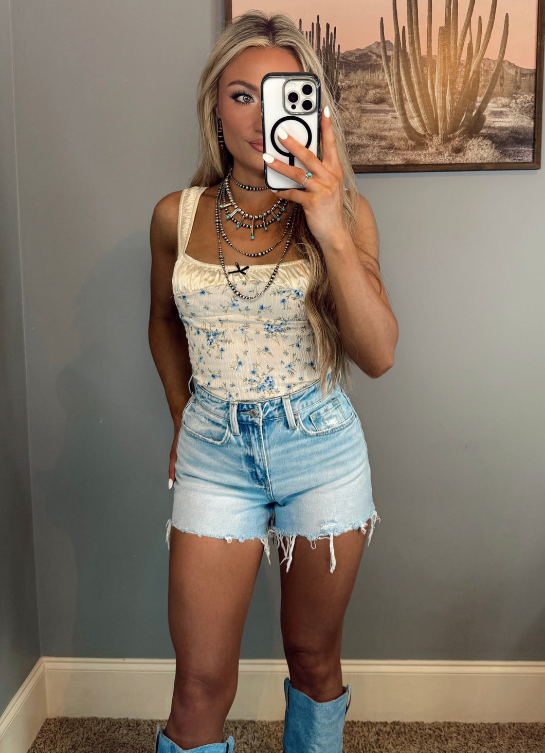 The Blue Blossom Top