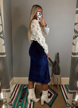 Load image into Gallery viewer, The Midnight Velvet Skirt