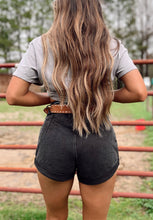 Load image into Gallery viewer, The Ringo Denim Shorts—Black