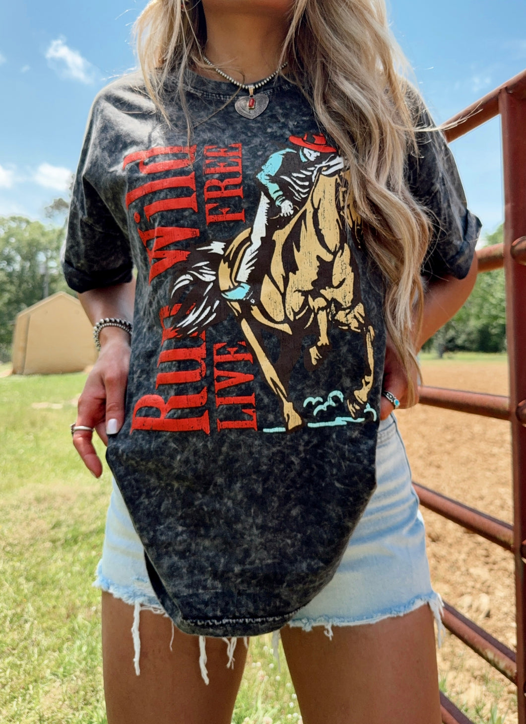 Run Wild Live Free Tee