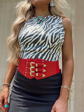 Load image into Gallery viewer, The Zebra Denim Top