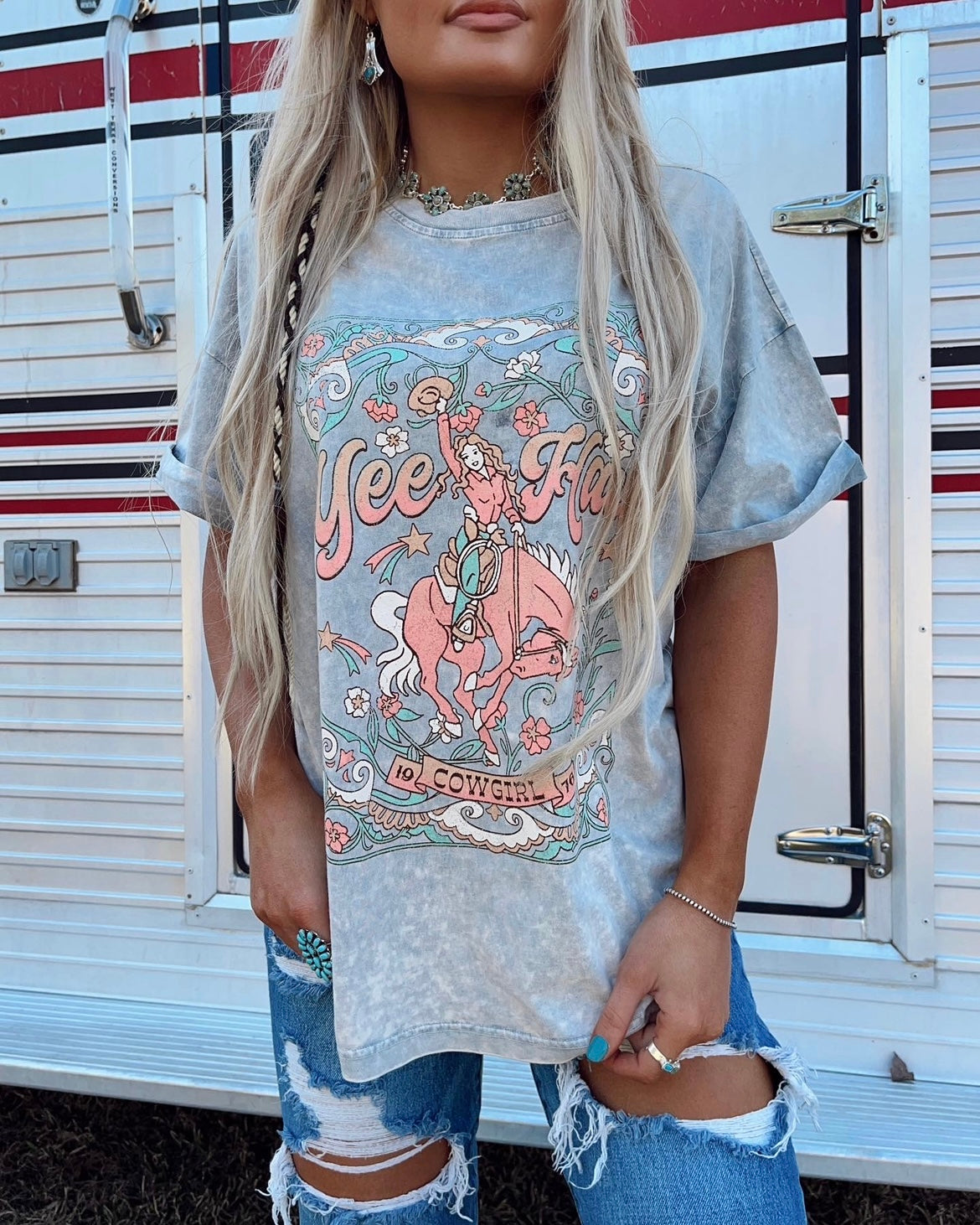 Yee Haw Cowgirl Tee