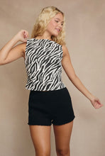 Load image into Gallery viewer, The Zebra Denim Top