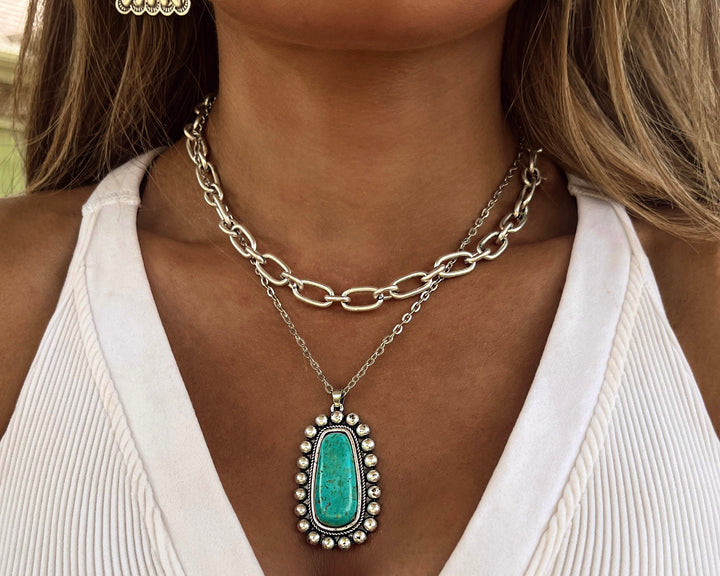 The Turquoise Chain Necklace
