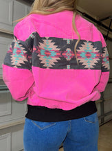 Load image into Gallery viewer, Pendelton Pink Bomber Jacket