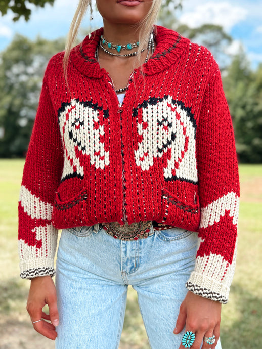 The Western Zip Up Sweater