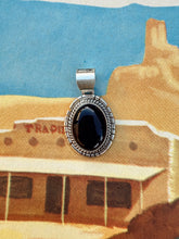 Load image into Gallery viewer, Navajo Black Onyx Pendant