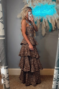The Leopard Ruffle Dress