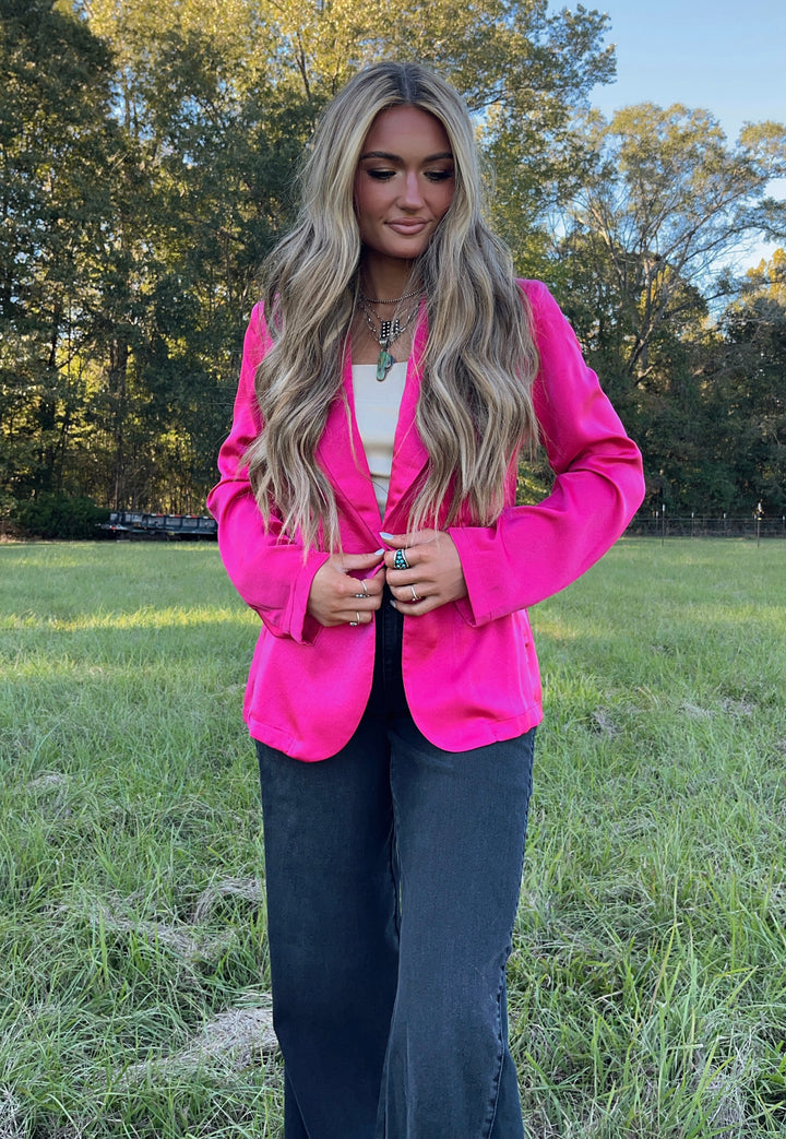 The Shyanne Satin Blazer