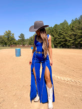 Load image into Gallery viewer, Heart Of Vegas Jumpsuit—Royal Blue