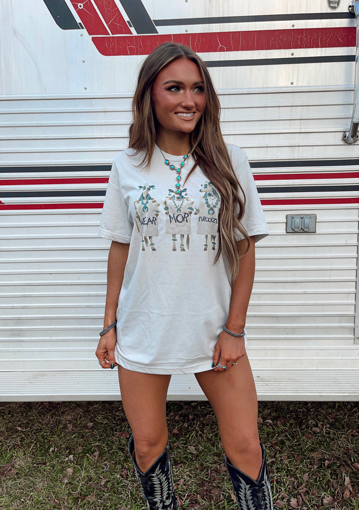 Wear More Turquoise Tee