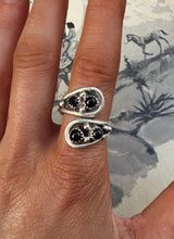 Load image into Gallery viewer, Navajo Black Onyx Adjustable Ring