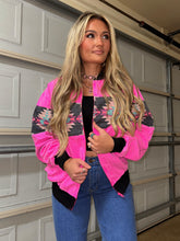 Load image into Gallery viewer, Pendelton Pink Bomber Jacket