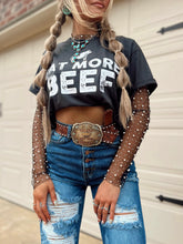 Load image into Gallery viewer, Eat More Beef Cropped Tee