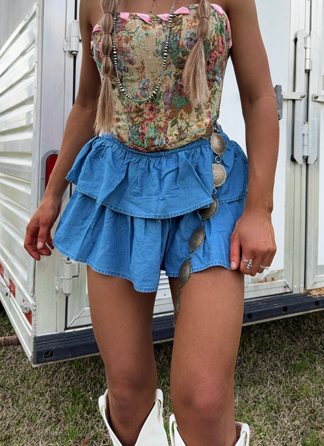 The Baylie Denim Skirt