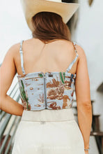 Load image into Gallery viewer, Tucson Jacquard Corset Top