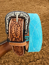 Load image into Gallery viewer, The Turquoise Suede Belt
