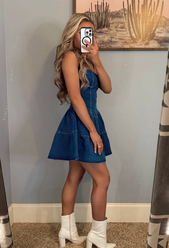 The Denim Babydoll Dress