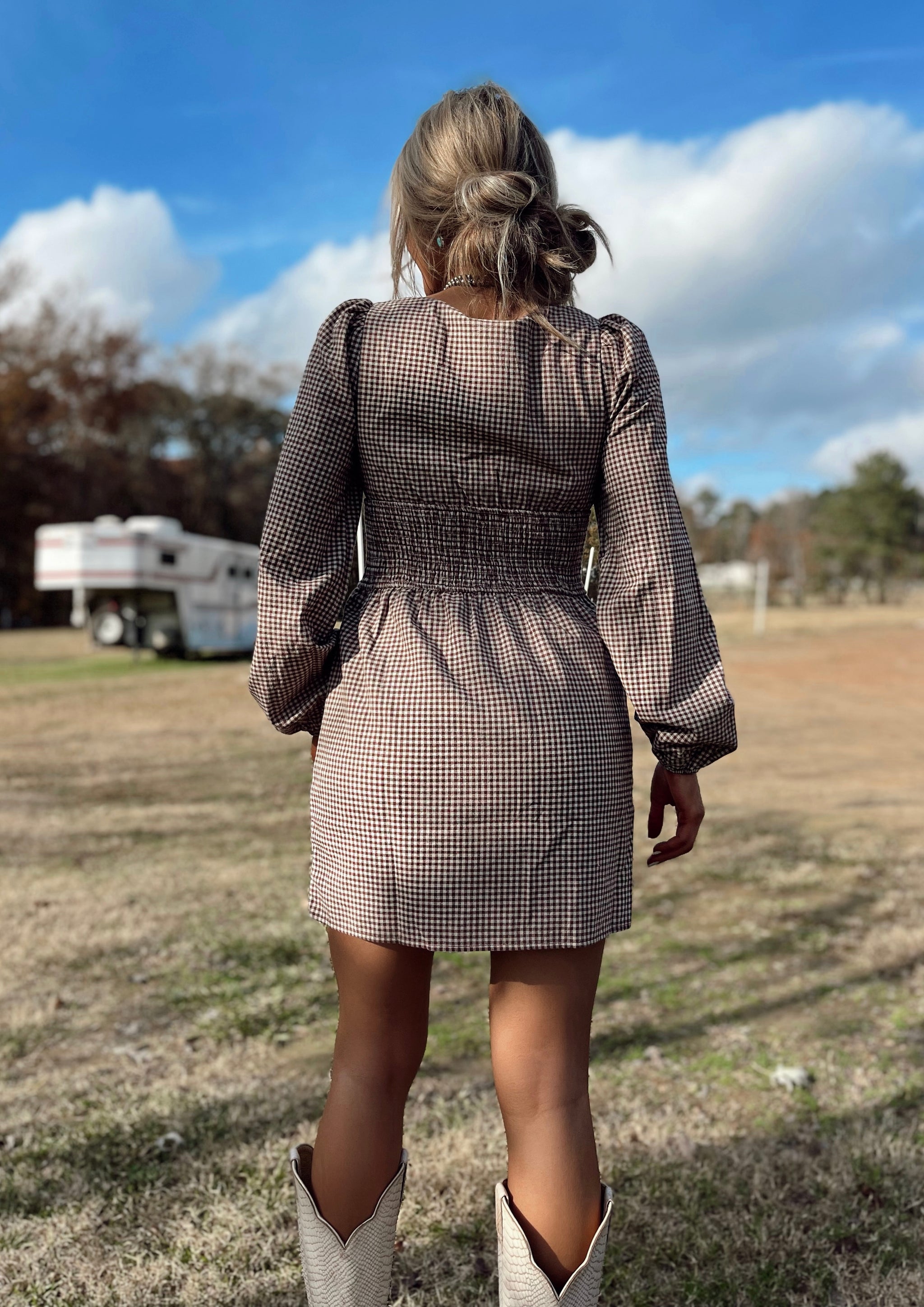 Jaylee Gingham Dress