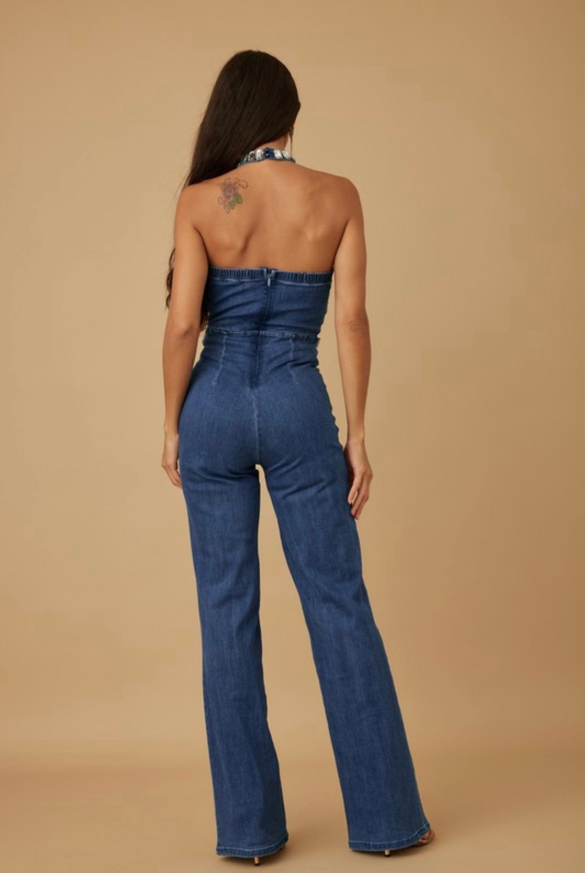 Diamond Denim Jumpsuit