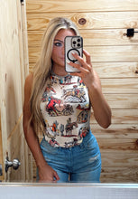Load image into Gallery viewer, The Cowtown Mesh Tank