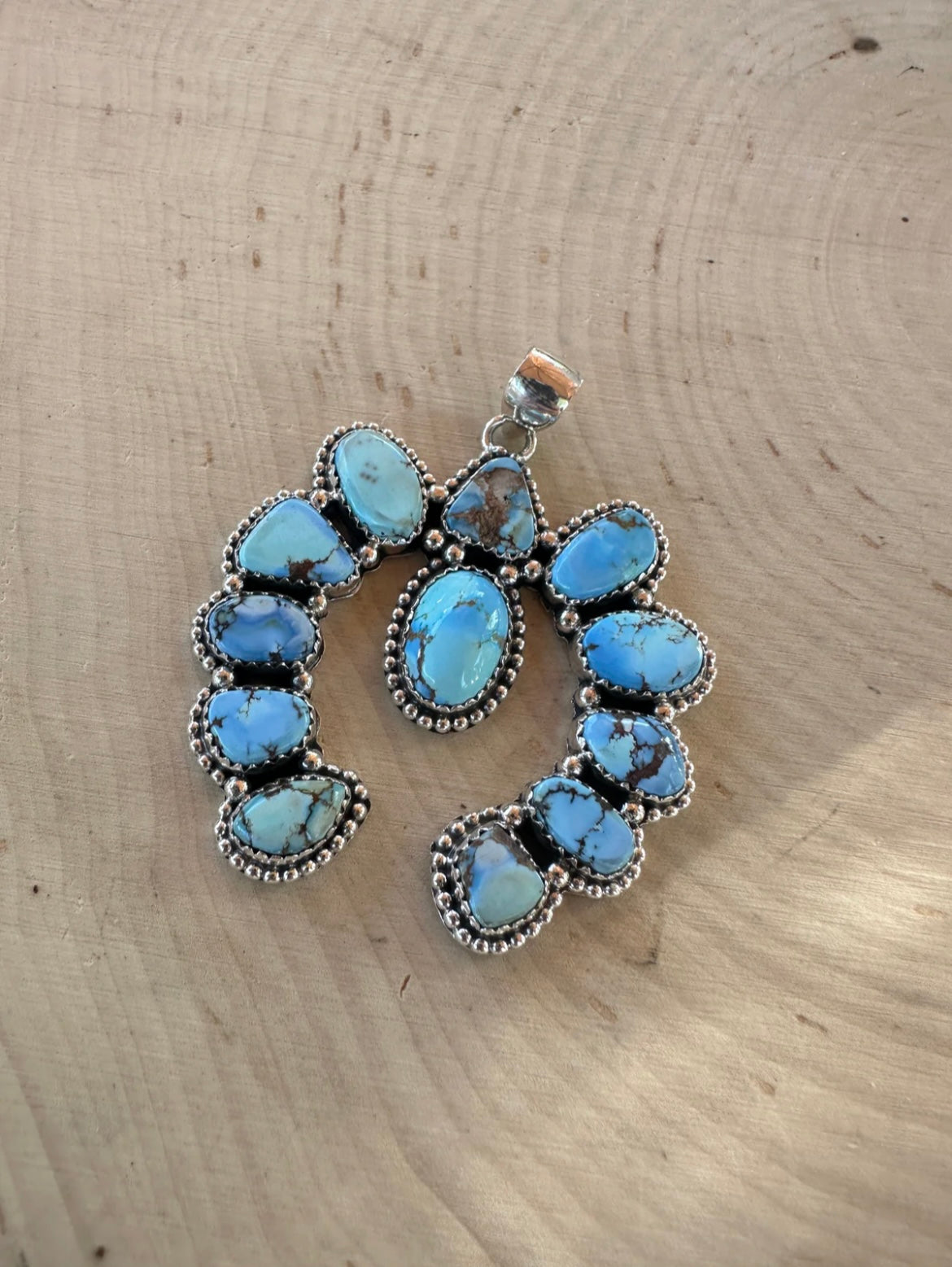 Golden Hills Turquoise Naja Pendant