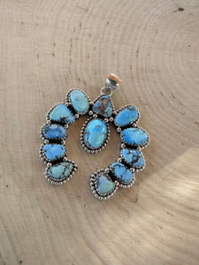 Golden Hills Turquoise Naja Pendant