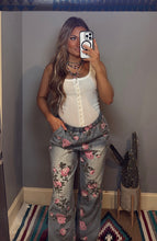 Load image into Gallery viewer, The Floral Denim Pants