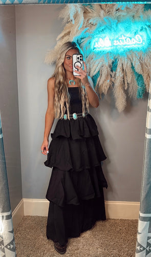 The Black Ruffle Dress