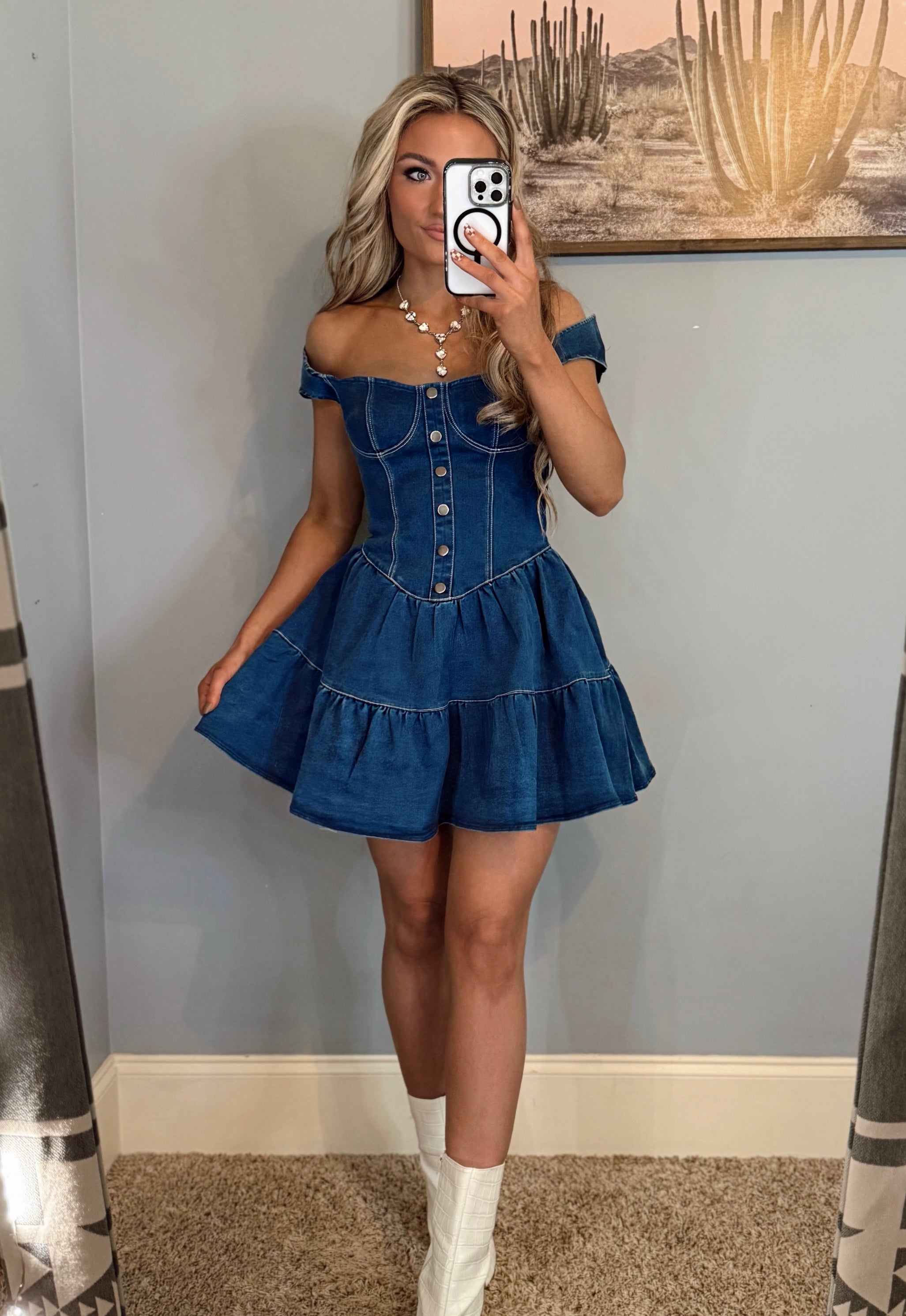 The Denim Babydoll Dress