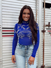 Load image into Gallery viewer, Pony Pearls Bodysuit—Royal Blue