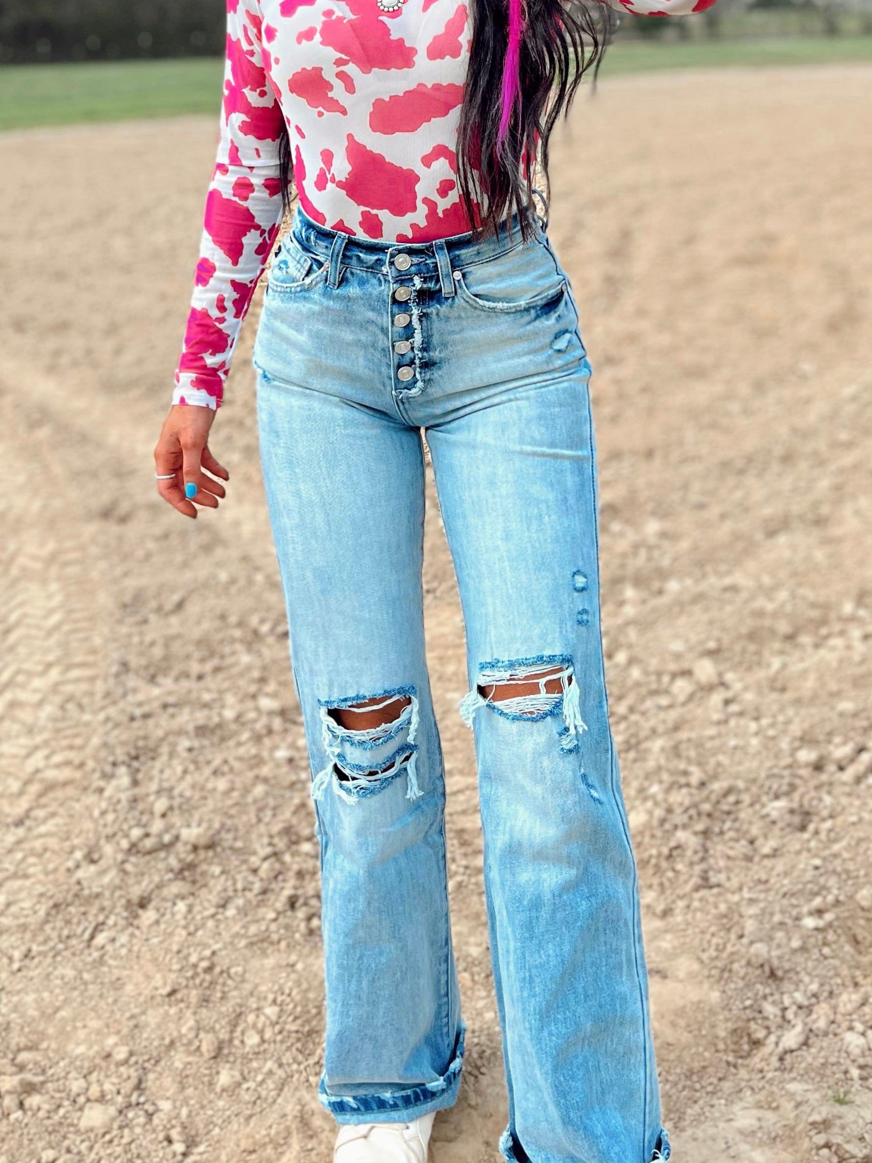 Whiskee Wide Leg Jeans