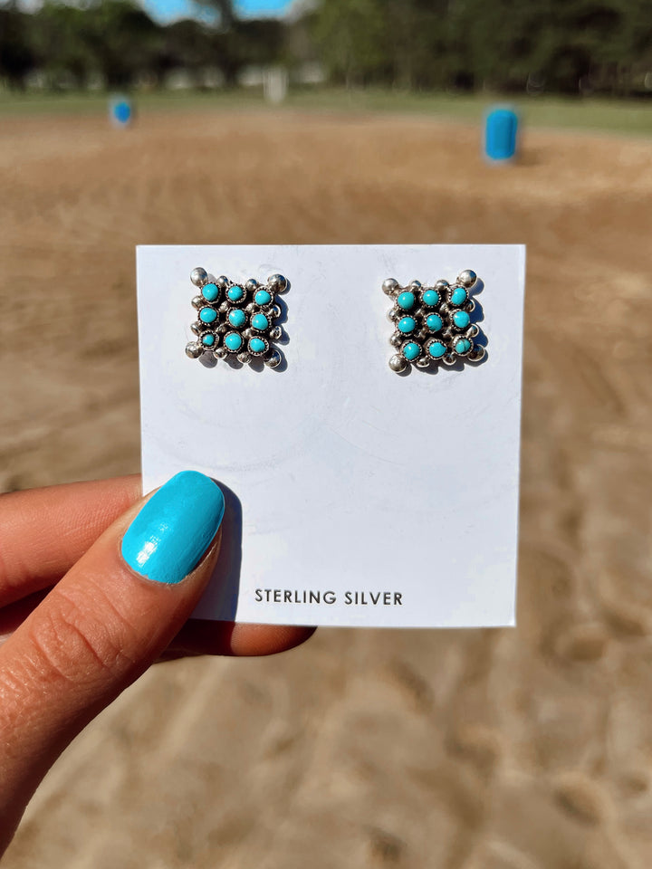 Zuni Snake Eye Studs